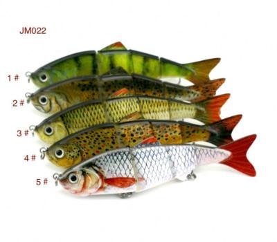 China High Quality Plastic Minnow Lure Toplure Multi Section Swimbait Plastic Fishing Bait for sale