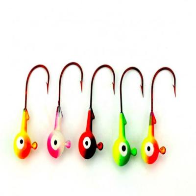 China ABS Hard Plastic 7G Big Eyes Cast Lead Round Main Fishing Lure Casts Hooks for sale