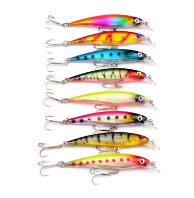 China Manufacturer New Plastic Minnow Bait 7.3g Artificial Hard Plastic 8.2cm Freshwater Floating Bait for sale