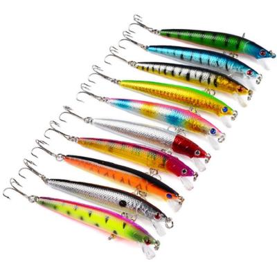 China Minnow 10 Colors High Quality Plastic 8.5g Hard Plastic Bait 9.5cm Bait Bionic Fishing Lure for sale