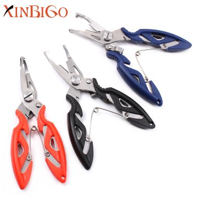 China Hot Sale China Line Scissor/Manufacturer Cutter/Side Hook Remover/Split Ring Opener Curved Nose Pliers Mini Fishing Scissors for sale