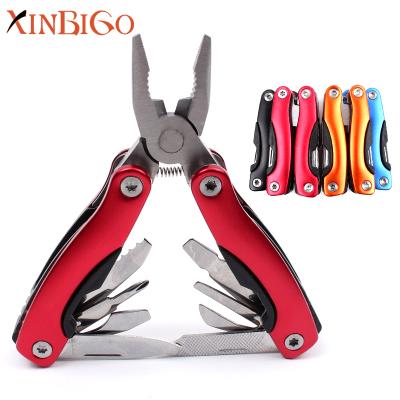 China 12 Multifunctional in 1 Free Sample China Wholesale Mini Multi Purpose Pliers DIY Tools with Nylon Bag for sale