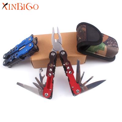 China Gradient Foldable Creative Metal Combination Professional Multifunctional Folding Pliers for sale