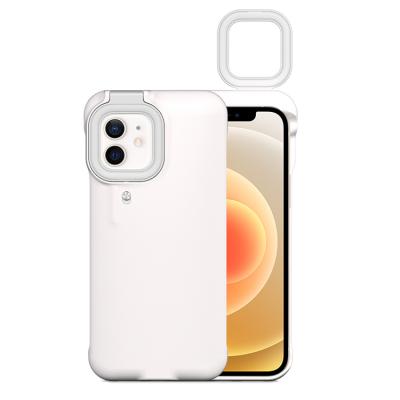 China Simple Easy Flash LED Phone Cases For iPhone X XS Max XR 8 7 Plus Ring Light 6 Plus 6s For iphone 12 pro 11 pro max for sale