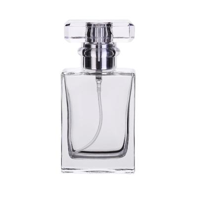 China 30ml Empty Aluminum Refillable Container Cosmetics Pump Travel Glass Perfume Spray Bottles Transparent Black for sale