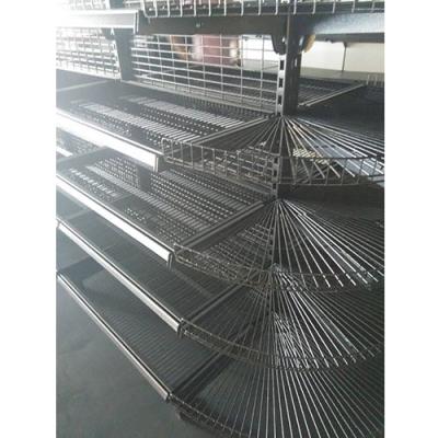 China Modular Esd Protection Shop Shelving With Wire Grid Shelves And Round End Unit for sale