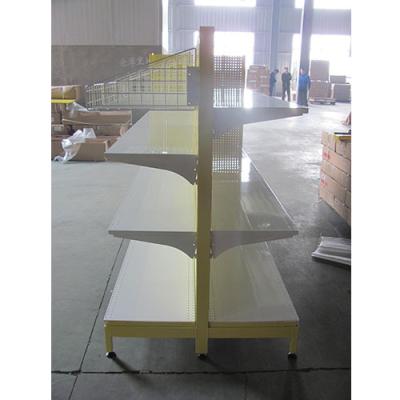 China Double sided storage shelving in garage or stores with special powder coating color for sale