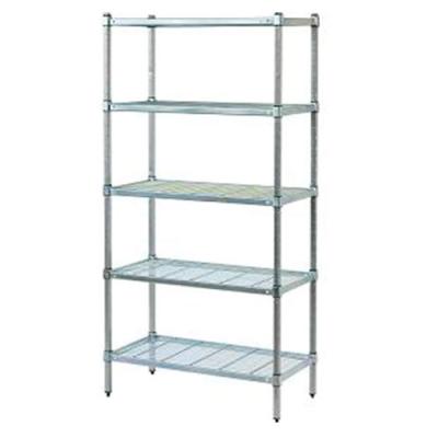 China Single Sided Stainless Steel Wire Shelving Equips Coolroom With Tube Post for sale