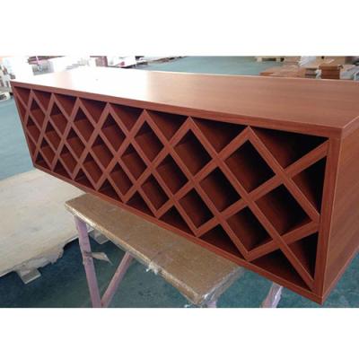 China Supermarket Checkout Counter Desktop MDF Wine Case In Supermarket For Wine Display for sale