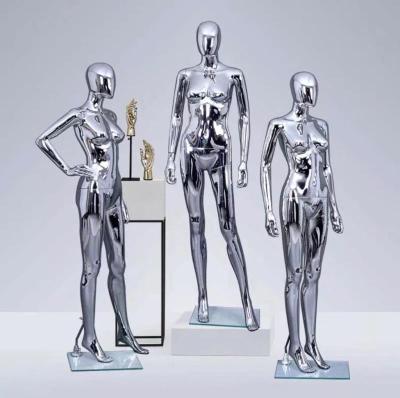 China Chrome Inflatable Outdoor Plastic Mannequins Full Stand Style for sale