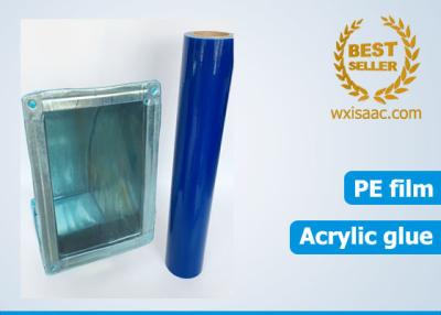 China Cut resistant hvac duct and vent protection film blue temporary pe protective film for sale