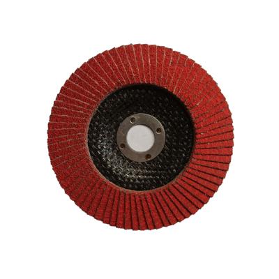 China Cheap Price 4 1/2 Fin Disc 40 Grit Flap Disc With Fiberglass Rack Pad YZF115NR-105 for sale