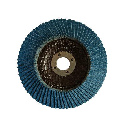 China Cheap Price 4 Inch 100mm Fin Disc Grinding Wheel With Fiberglass Backing Pad YZF100NB-90 for sale