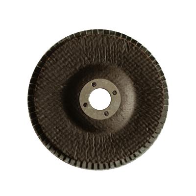 China Cheap price 100mm 4inch fin sanding wheel for metal and stainless YZF100NB-75 for sale