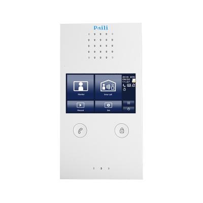 China Intercom Intercom Video Doorphone Home Security Doorbell Camera 2 4.3 Inch Wire HD Built-in Memory For Apartment Units for sale