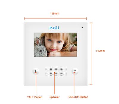 China Two Way Audio 4.3 Inch Color LCD Screen Access Control System Smart Advertising Demonstrator Cloud Video Intercom for sale