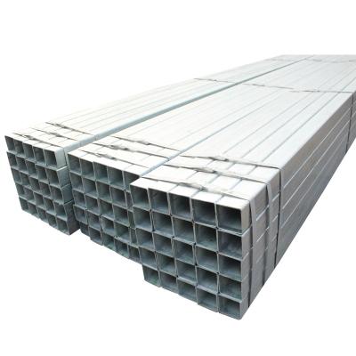 China Construction 40x40mm Square Tube Hollow Steel Pipe Hot Dipped Galvanized Square Steel Pipe for sale