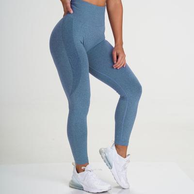 China Breathable Hot Womens Sale Spandex High Waist Leggings Custom Logo  Seamless Butt Lift Yoga Running Pants for sale