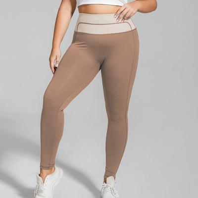 China Breathable 4xl Custom New Arrival Plus Size Active Wear High Waist Butt Lift Yoga Pants Women Plus Size Yoga leggings for sale