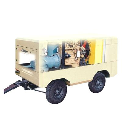 China Lubricated Mobile Portable Scuba Air Compressor For Air Compressor Mine Drilling Rigs for sale