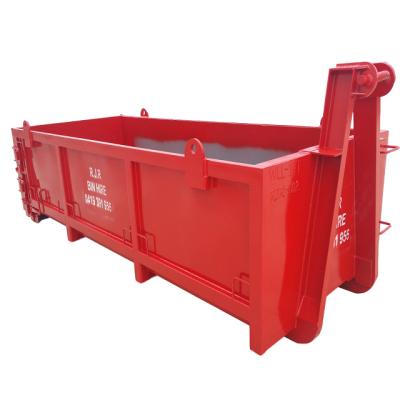 China T403A 8m3 Moisture Proof Bin Roll Hook Lift Roll On Off Garbage Bins For Outdoor Reuse for sale