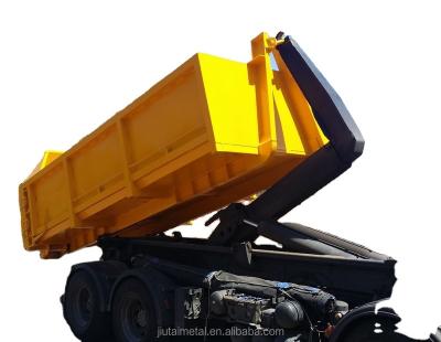 China Q235 Steel Trash Can Roller And Roll On Off Garbage Truck Part Drop Hook Lift Bins For Reuse for sale