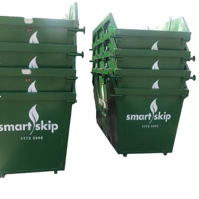 China Q235 T181 4.7 Steel M3 Scrap Skip Metal Recycle Bin For Outdoor for sale