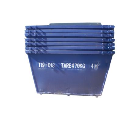 China skip outdoor metal trash can waste recycling waste bin for sale 2900*1400*1200 mm for sale