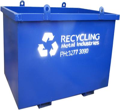 China Factory Recycling Mobile Skip Bins Garbage Containers Made Of Steel In High Quality for sale