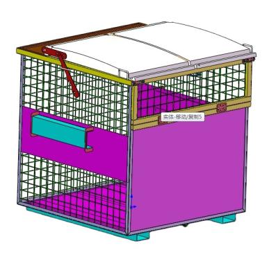 China Dog cage and bird cage T27A 6 m3 custom design wire storage cage container for birds and dogs scrap metal bin for sale