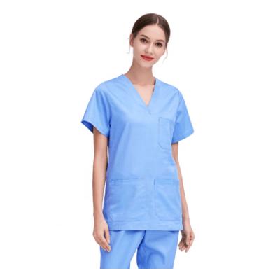 China High Quality 4 Way Hospital Stretch Spandex Scrubs For Women And Men Hospital Uniforms With Spandex for sale