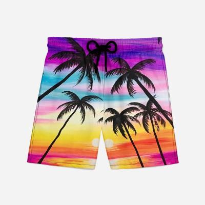 China Hot Sale Anti-Wrinkle Hawaii Sports Short Beach Fashion Casual Custom Rainforest 3D Printed Mens Beach Pants for sale