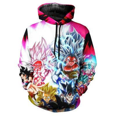 China Blue dragon ball z figure women/men loose jacket sleeve jacket women/men hip hop anti-shrink brand hoodies dragon ball for sale