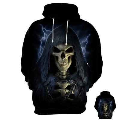 China Gothic Bandana Skull Cotton Hoodies Anti-Shrink Print Women/Full Sleeve Jacket Ghost Dress Ladies/Men's Jacket Men for sale