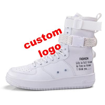 China Custom Made High Street Men's Sneakers Lace Up Boys Casual Shoes High Top Flat Top Mens Sneakers Fashion Trend Men's Sneakers for sale