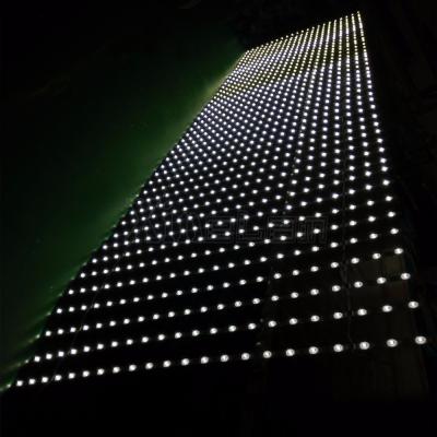 China backlight flexible led led mesh curtain / led mesh screen display for sale