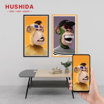 China Wifi Hushida Photo Frame Full Hd LCD Digital Picture Frame 21.5 32 43 55inch NFT Universal Large Size Digital Video Display nft for sale