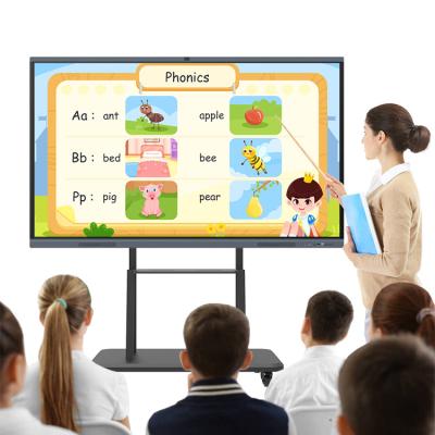 China Education.Training. High Quality Conference 86 Inch Interactive Monitor 4K Resolution Display Panel Drawing Screen Whiteboard for sale