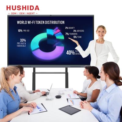 China Education.Training. Conference 75 Inch 4k 10 Finger Point Infrared Touch Electronic Interactive Whiteboard For Effective Meeting for sale