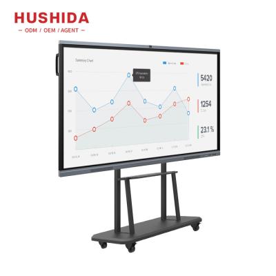 China Education.Training. Conference 86 Interactive Whiteboard Stand Conference Room Panel Mobile Conference System for sale