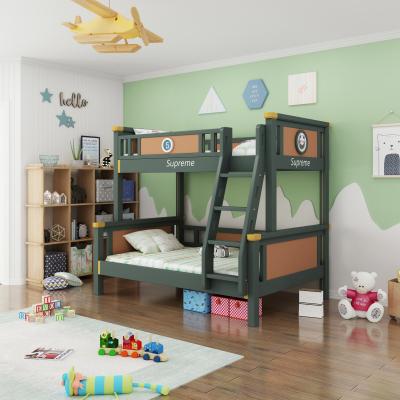 China Modern Solid Wood Bunk Bed For Kids Bedroom Furniture Set for sale