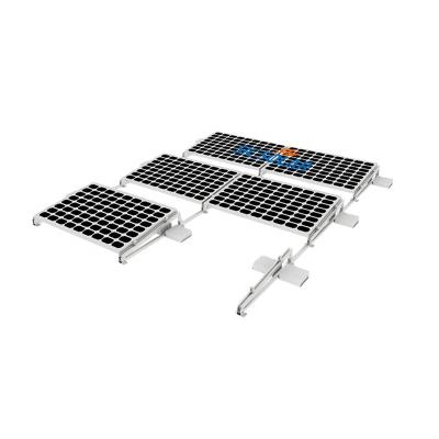 China Easy Quick Installation Aluminum Solar Panel Mounting PV Installation Ballasted Solar Structure for sale