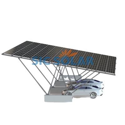 China Highly Preassembled Ground Solar Panel Mounting Structure PV Module Installation Parking Lot for sale