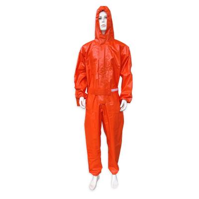 China Waterproof Zipper Coverall Radiation Coverall Chemical Safety Protective Suit for sale