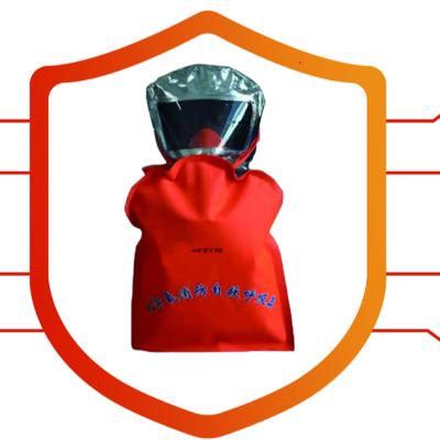 China Chemical Escape Resistant Emergency Safety Rescue Device Oxygen Mixture Breathing Respirator Toxic Gastight Hood for sale