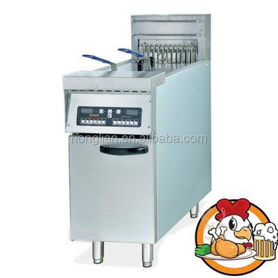 China Frying potato chips/chicken legs and electric deep fryer etc. with computer controller with oil filter for sale