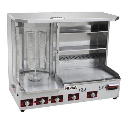 China Restaurant LPG Gas Shawarma Machine Kebab Grill Snack Machine for sale