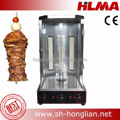 China Meat Cooking Turkish Doner Shawarma Kebab / Kebab Gas Making Machine for sale