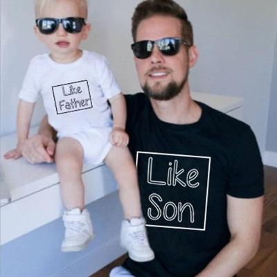 China Father And Son Suit QUICK DRY Dad And Son Matching Outfits T-shirts Wholesale Apparel for sale