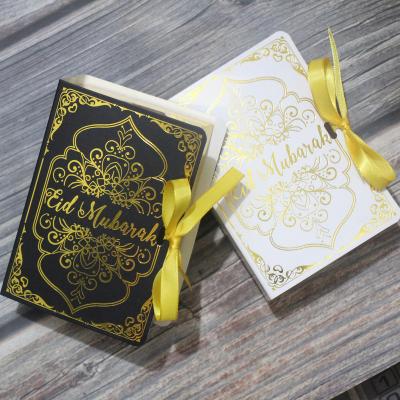 China Gift & Craft Wholesales Eid Mubarak Gift Ramadan Candy Box Decoration Gold Stamping Foil Bag for sale